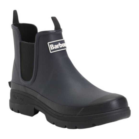 BARBOUR Men's Navy Nimbus Rain Chelsea Boots - Picture 1 of 2